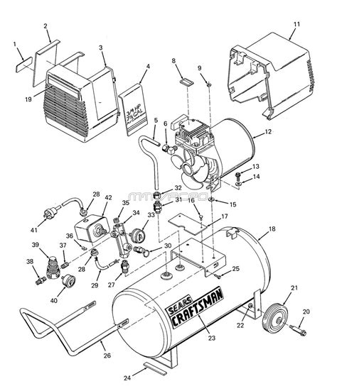 Air Compressor Parts Craftsman Model # 919174211 Official Craftsman air compressor.  Air Compressor Parts Craftsman